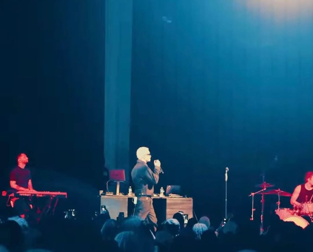 Live music performance with audience.